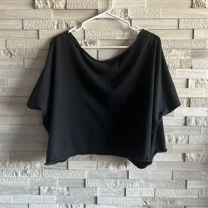 Flowy Black Cropped Top size M